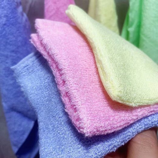 Hebei Mochu kitchen cleaning towel household kitchen oil removal wood fiber dishwashing towel oil removal non-stick oil small rag Mochu 10 pieces get 2 pieces free, a total of 12 pieces