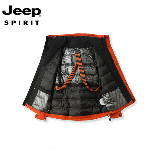 JEEP SPIRIT Workwear Jacket Down Jacket Men's Winter Thickened 2025 New Men's Short Loose Hooded Warm Jacket Army Green 2XL 160-175Jin Jin is equal to 0.5 kg