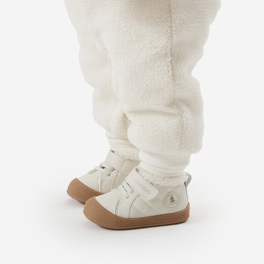 Ying's baby toddler shoes, winter casual cotton shoes, warm and velvet, versatile and comfortable shoes for boys, girls going out, off-white 21
