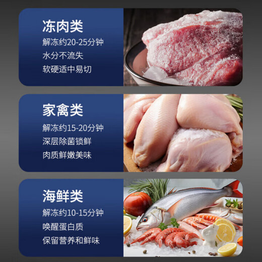 QCSK German Intelligent Extremely Fast Freshness Defroster Home Kitchen Ingredients Quickly Frozen Seafood Removal of Fishy and Fast Thawing Artifact 2025 New Upgrade - Rapid Thawing and Freshness