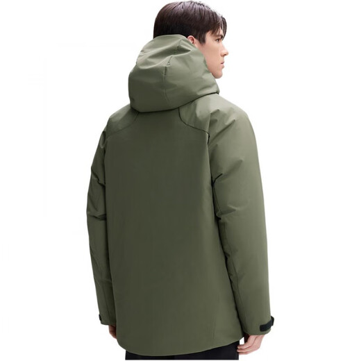 DESCENTE New Year's gift SKI STYLE series sports hooded waterproof long-sleeved parka down jacket men's BK-Anthracite M