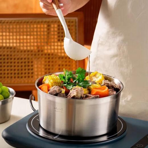 Qinkai Food Grade 316 Stainless Steel Round Lard Basin with Cover Multi-Specifications Sealed and Leakproof Household Fresh Box Lunch Box 316 Stainless Steel Lard Basin 600ML with Dustproof Cover