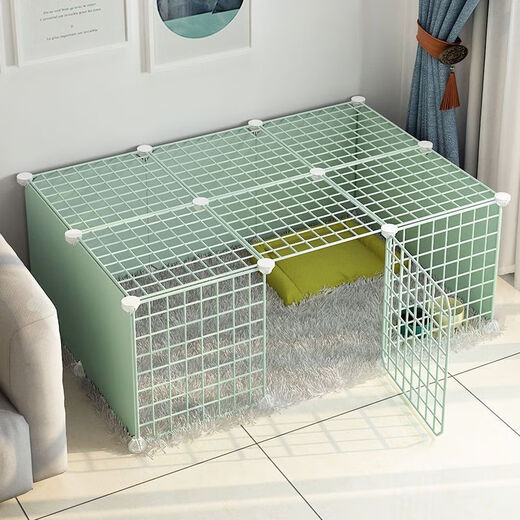 Raft core kitten cage kitten fence dog small dog rabbit indoor home isolation guardrail fence dog fence pet fence standard A type/4 pieces/35*35*35 resin paint