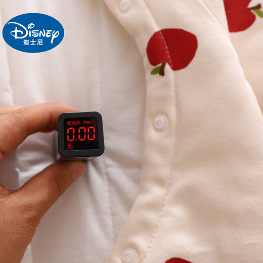 迪士尼（Disney）婴儿连体衣新生儿衣服冬装加厚保暖哈衣夹棉初生宝宝棉衣服秋冬款 平安果果夹棉连体 59cm 59码建议0-3个月10斤以内cm