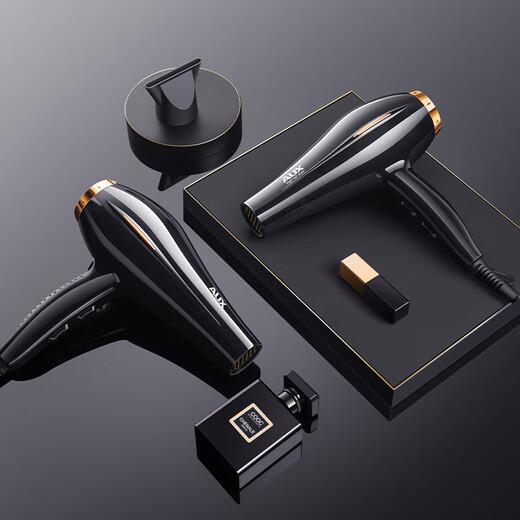 AUX hair dryer household high-power 2200W hair dryer blue light negative ion constant temperature quick-drying high wind barber shop special hair salon grade electric dryer