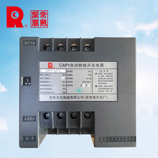 Changshu Switch Manufacturing Co., Ltd. CAP1 series dual power automatic transfer switch manufacturer CAP1-100_JR_2