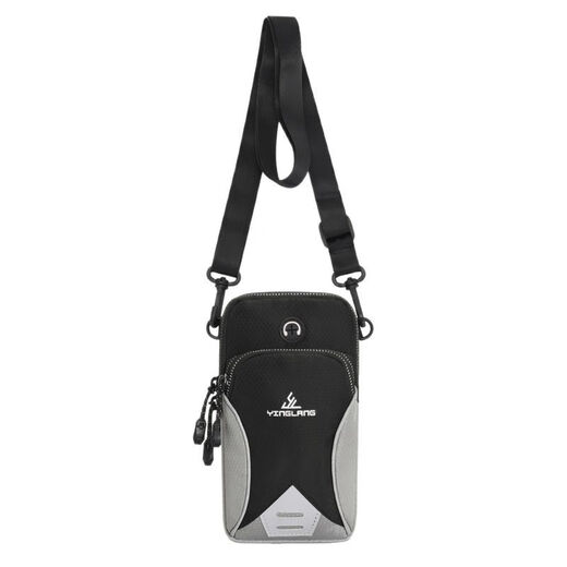 YINGLANG outdoor sports mobile phone arm bag single shoulder crossbody bag universal mobile phone arm strap wrist bag red
