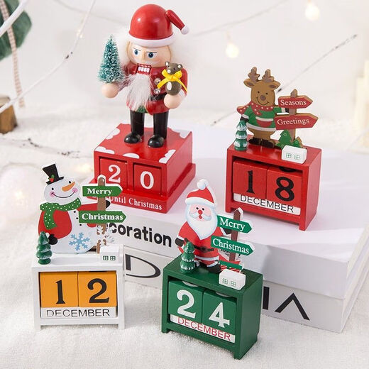 Calendario de cuenta regresiva navideña Caja de regalo Decoración de regalos para niños Adornos de Nochebuena Juguetes creativos para jardín de infantes Calendario de árbol de Navidad verde + bolso + papel de regalo