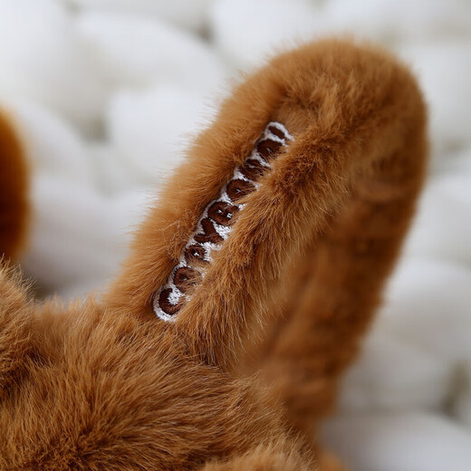 JIOESC Children's Earmuffs Kapibara Cute Cartoon Earmuffs Winter Outdoor Cycling Warmth Ear Protection Antifreeze Student Ear Warmer Kapibara Earmuffs Brown Color Foldable No Pressure on the Ears