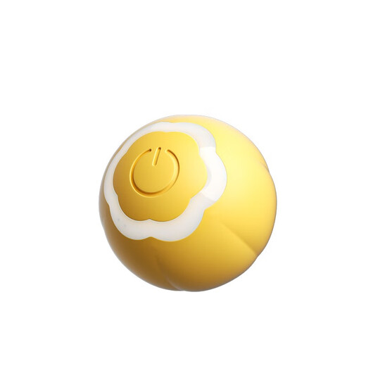 Popocola Cat Toys auto-excitant l'outil d'ennui automatique Cat Ball Smart Sports Car chaton Pet Pet Cat Cat Toy Automatic Cat Ball [Egg Yolk]
