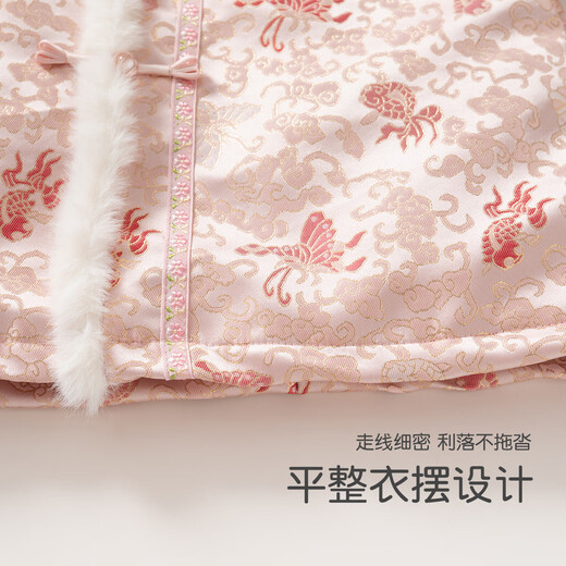 Ban Xidi girls dress Hanfu winter dress baby princess dress national style one-year-old dress children's cheongsam dress winter New Year's dress