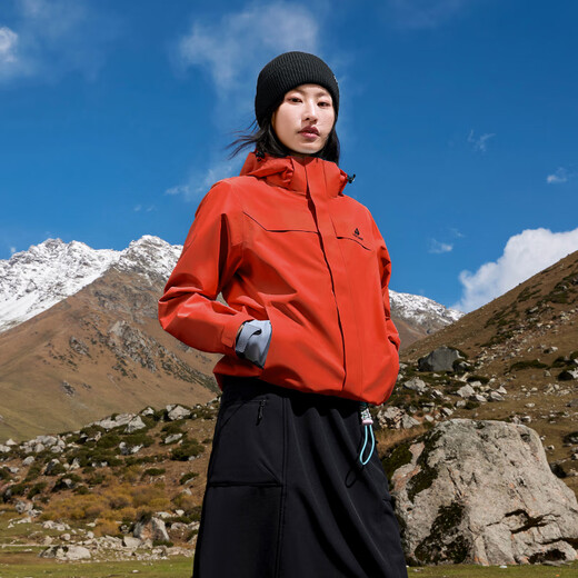 Pathfinder Suzaku Hard Shell Jacket Women's Three-in-One Down Jacket Outdoor Mountaineering and Skiing Goose Down Jacket Hooded Jacket Top