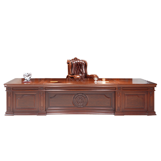 Office furniture boss desk desk president office furniture executive desk manager desk Chinese style grand rudder pilot 1.8m desk + side cabinet + movable cabinet