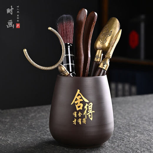 OUHUASHANG Tea Clamps, Six Gentlemen of the Purple Clay Tea Ceremony, Household Kung Fu Tea Sets, Tea Table Tools, Tea Spoons, Tea Art Tea Accessories, Six Gentlemen of the Purple Clay Tea Ceremony - Meditation on Life
