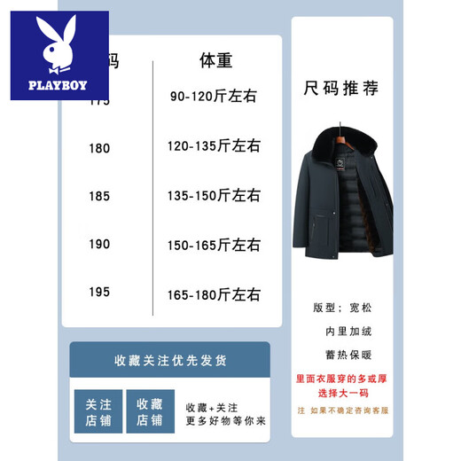 Playboy Dad Winter Jacket Middle-aged Men Removable Liner Cotton Clothes Middle-aged and Elderly Thickened Warm Cotton Jacket Grandpa Cotton Clothes 8808 Navy Removable Liner L 175 90-120Jin Jin is equal to about 0.5 kg