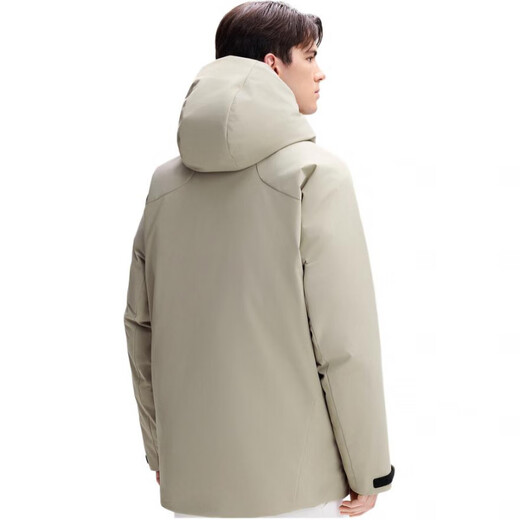 DESCENTE New Year's gift SKI STYLE series sports hooded waterproof long-sleeved parka down jacket men's BK-Anthracite M