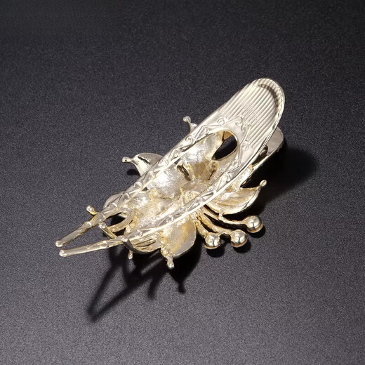 MuurceeR mother's hair clip, hairpin, hairpin, hairpin, women's back of head, large hairpin, three-tooth duck, purple