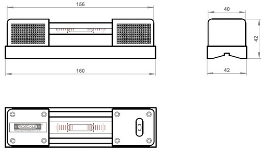 German ROECKLE imported strip level 4020 4021 4023 level 160mm 200mm long 4021/200
