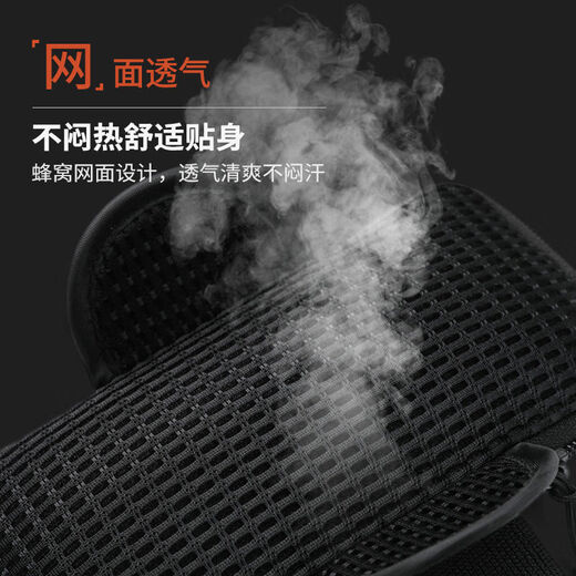 Aoyanlai running mobile phone arm bag sports mobile phone bag unisex waterproof wrist bag gym mobile phone arm sleeve 2024 model black multi-function shoulder strap