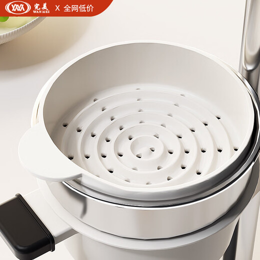 Haoqiaoqiao manual juicer stall commercial orange juice and watermelon juice special press hand press artifact freshly squeezed orange white basic model quick release dual mold flat head + pointed head