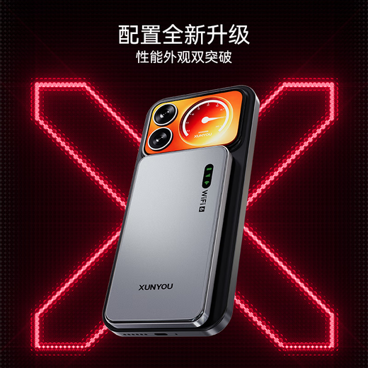 Xunyou portable wifi triple network card-free mobile network wifi6 wireless network card portable high-speed 4G wireless wifi nationwide unlimited traffic 2025 5GXY ultra-thin upgraded version Zhanrui Qiangxin + wifi6Pro triple network card