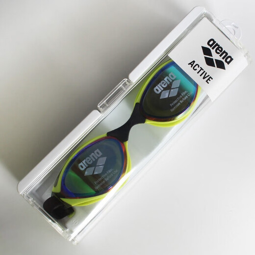 Arena imported swimming goggles professional anti-fog large frame large field of view high definition swimming goggles fitness training swimming equipment men and women AGL1100E-SMBK black