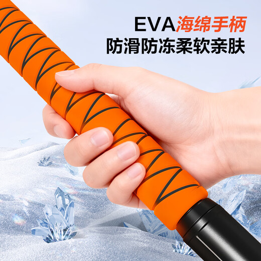 Deli car snow removal shovel snow brush rotating brush head multi-functional glass scraper winter snow clearing and defrosting ice shovel artifact