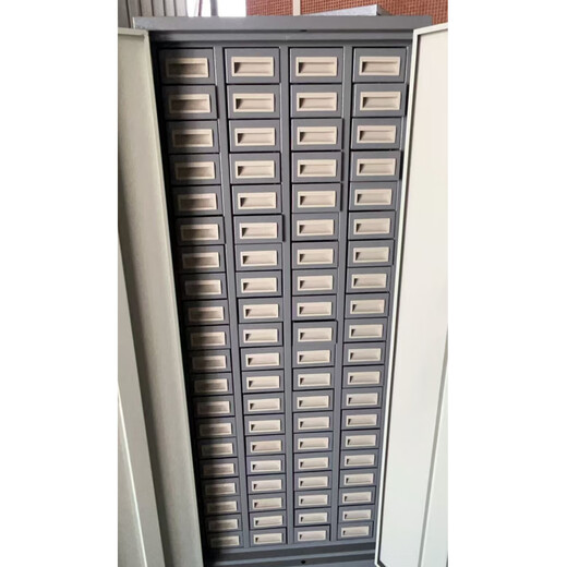 Qingxinwei 80-door iron drawer cabinet with door medium drawer-type parts cabinet, height 1600mm*width 615mm*depth 400mm