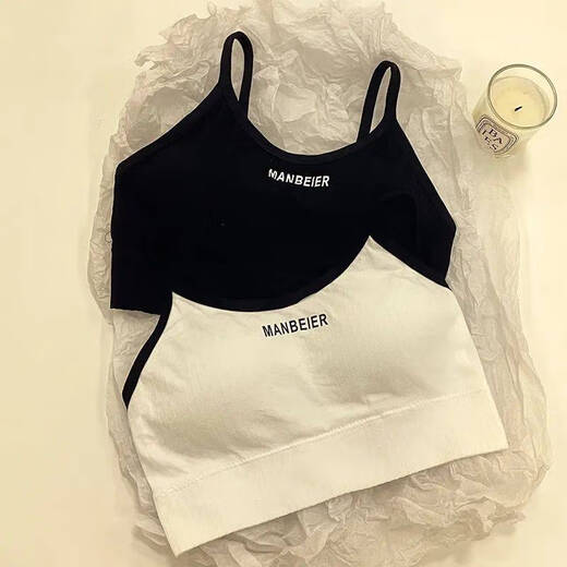 Clolv kissCK pure lust girl tube top no steel ring underwear push-up student high school student development period camisole female chest wrap 3 pieces white + black + gray S 60-80Jin Jin is equal to 0.5 kg