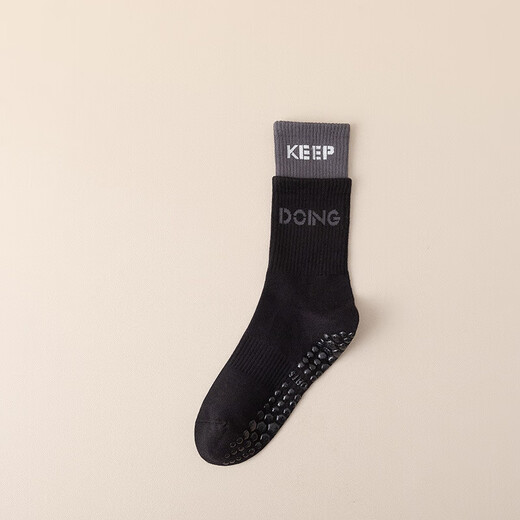 Duofanlian high-looking women's yoga socks indoor non-slip elastic sports socks Pilates training fitness socks black