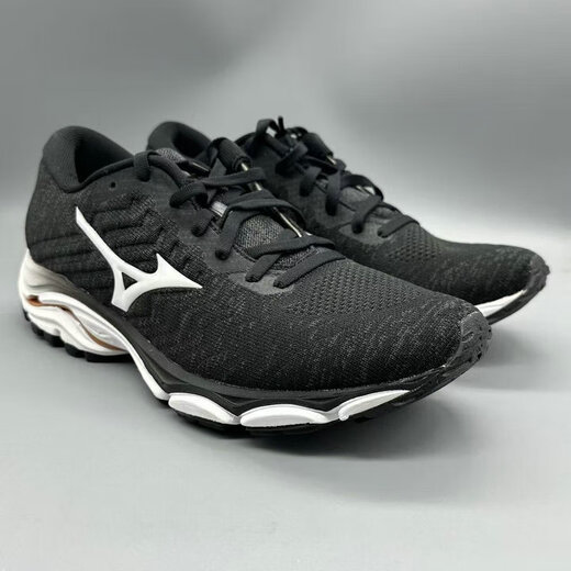 Mizuno (MIZUNO) genuine men's support running shoes WAVE INSPIRE16 WAVEKNIT original 1098 gray_black J1GC201316 offset printing 41 265mm