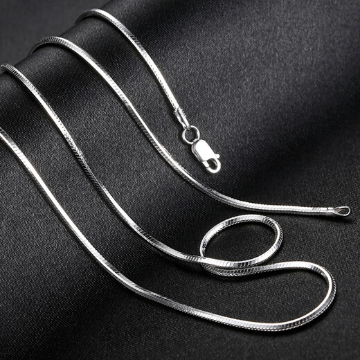 MZMZ platinum necklace men's pt950 platinum simple clavicle chain versatile accessories Valentine's Day birthday gift for girlfriend light luxury fashion snake bone chain 2mm chain length 55cm