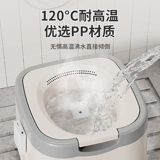 Hemorrhoid bidet/bidet home use for men and women, pregnant women, bidet, butt basin with stool, no need to squat and wash, increased version of white basin + base stool