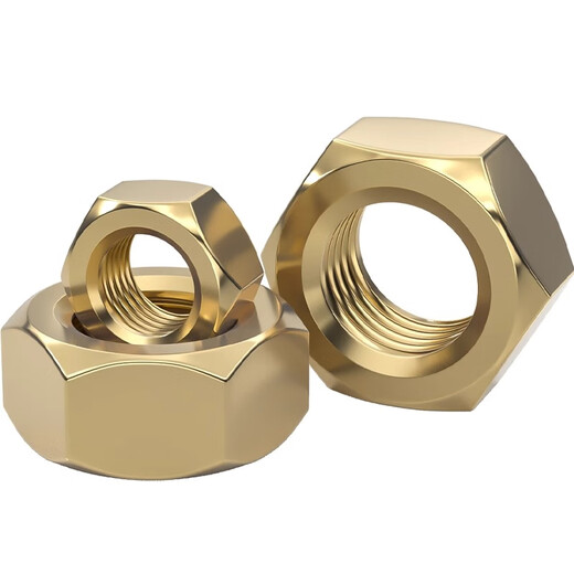 Fengji national standard pure brass nut full copper hexagonal nut screw cap M1M2M3M4M5M6M8M10M12M16M20mm M16 1 piece