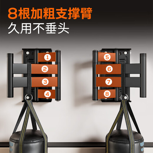 Xingkaishi TV Mount (50-150 inches) Ultra-thin large-screen TV telescopic bracket TV swivel bracket can be wall-mounted Suitable for Xiaomi Hisense TV 85-inch wall-mounted bracket Six-arm solid shaft 160 Jin Jin equals 0.5 kg Load-bearing 40-75 inches Universal
