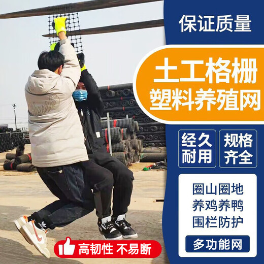 Boundary map plastic mesh protective breeding chicken fence net corn mesh fence safety net protective grid guardrail fence 1.0 meters high + 3 cm holes + ties 2.3 mm thick (50 meters / roll) simple protection