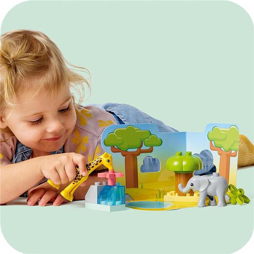 LEGO【JD物流 日本直邮】积木玩具 得宝大颗粒系列 早教益智 非洲动物 10971