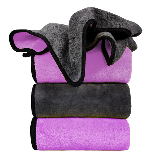 Pilot pet quick-drying absorbent towel bath towel Teddy cat and dog thickened large one pack gray purple