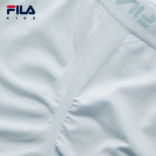 FILA antibacterial function children's underwear 2026 spring new men's and large children's boxer briefs 2-pack Ice Gray/Alice Blue-99 130
