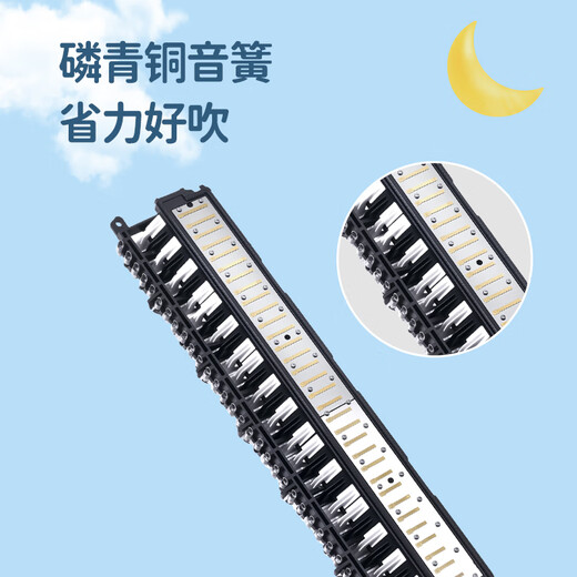 Chimei 32-key teaching recommendation mouth organ Little Princess Mouth Organ (Pink) with playing instructions + note stickers