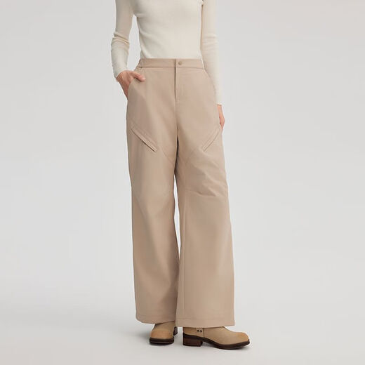 ERAL high-waisted down pants, fashionable and casual leggings, slim and can be worn outside to keep out the cold, straight-leg pants for women 9032, carbon black 55 155/60A