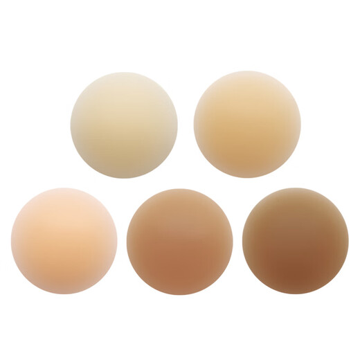 米曼芬（mimanfen）超强自粘固态硅胶乳贴可拉伸胸贴超薄隐形无痕 深咖色 8cm