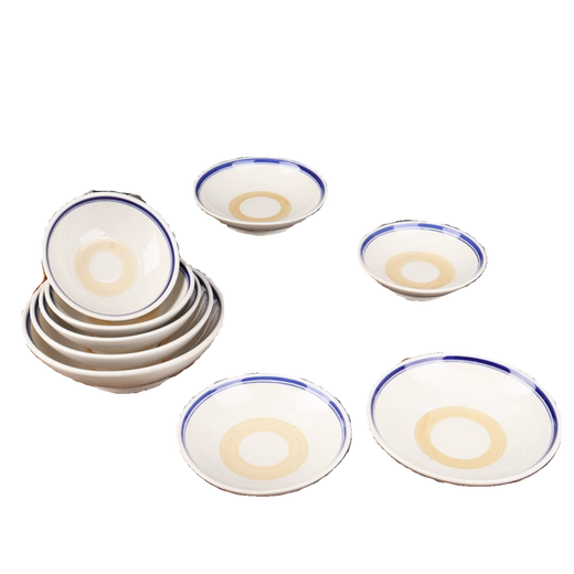 White wine cup, ancient style, retro, nostalgic ceramic small black bowl, old-fashioned drinking bowl, bottle set, black ring 12.5CM shallow bowl