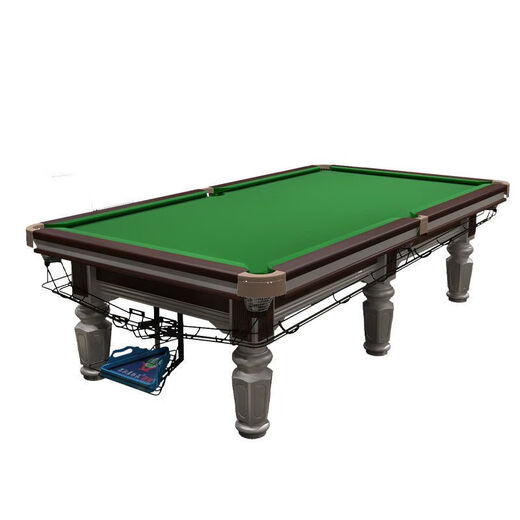 Vinoa billiard table standard adult household commercial ball room Chinese style black eight multi-functional table billiard table complete set 9 feet silver high-matching ball set + dual-purpose table + marble table