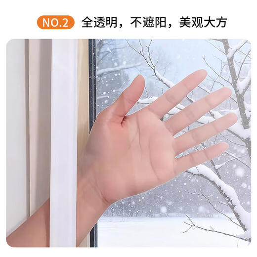 Mandelai window windproof and thermal insulation film, window sealing plastic film, air leakage artifact, windproof, cold and warm, fully enclosed sealed plastic cloth thermal insulation film, double layer thickening, rural winter 1.5*1.5m