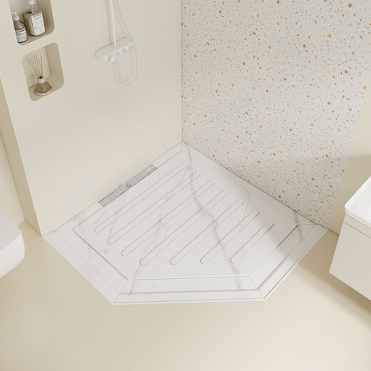 Fantasy Island Bathroom Anti-slip Stone Pedal Bathroom Sunken Shower Room Slate Shower Board Bathroom Footing Tile Floor Customized Shower Board 3-piece Set Contains Stone Base Number of Squares 1.6