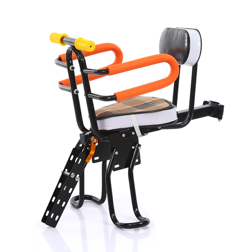Pushida mountain bike child seat front electric bicycle baby front chair casual women's car safety chair in seconds folding style folding bike child seat handle + backrest + guardrail
