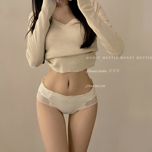 Universal fruit gummies Japanese simple low-waist girl's underwear pure cotton new breathable briefs black 12% off for purchases of 5 pieces, one size