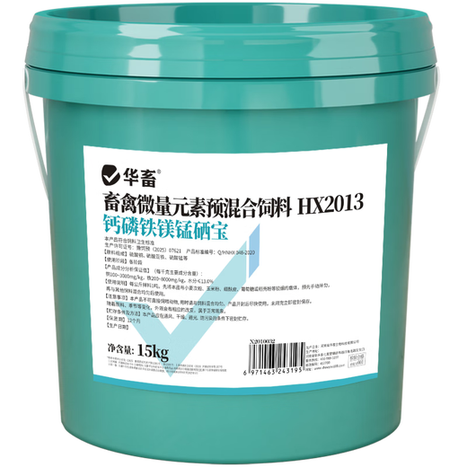 Hua livestock calcium, phosphorus and eighteen supplements for veterinary use, electrolytic multi-dimensional trace elements, pigs, cattle and sheep eat soil, peck feathers, chickens, ducks and poultry to strengthen bones and promote growth. Extra large barrel, extremely cost-effective. 30Jin Jin is equal to 0.5kg/barrel.