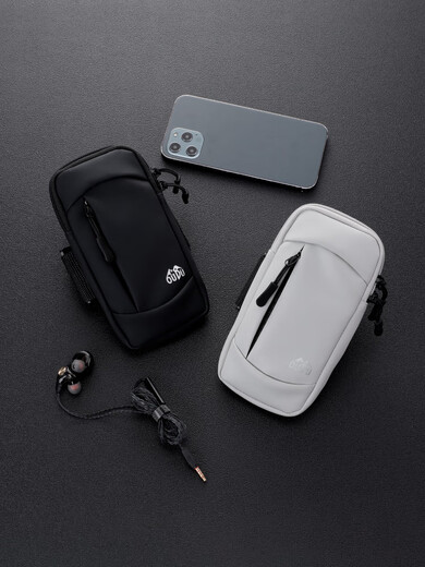 Kaooseen Japan imported quality sports mobile phone bag arm bag 2023 new running mobile phone bag arm bag men and women special sports arm bag dream pink + hair band rainbow color running combination